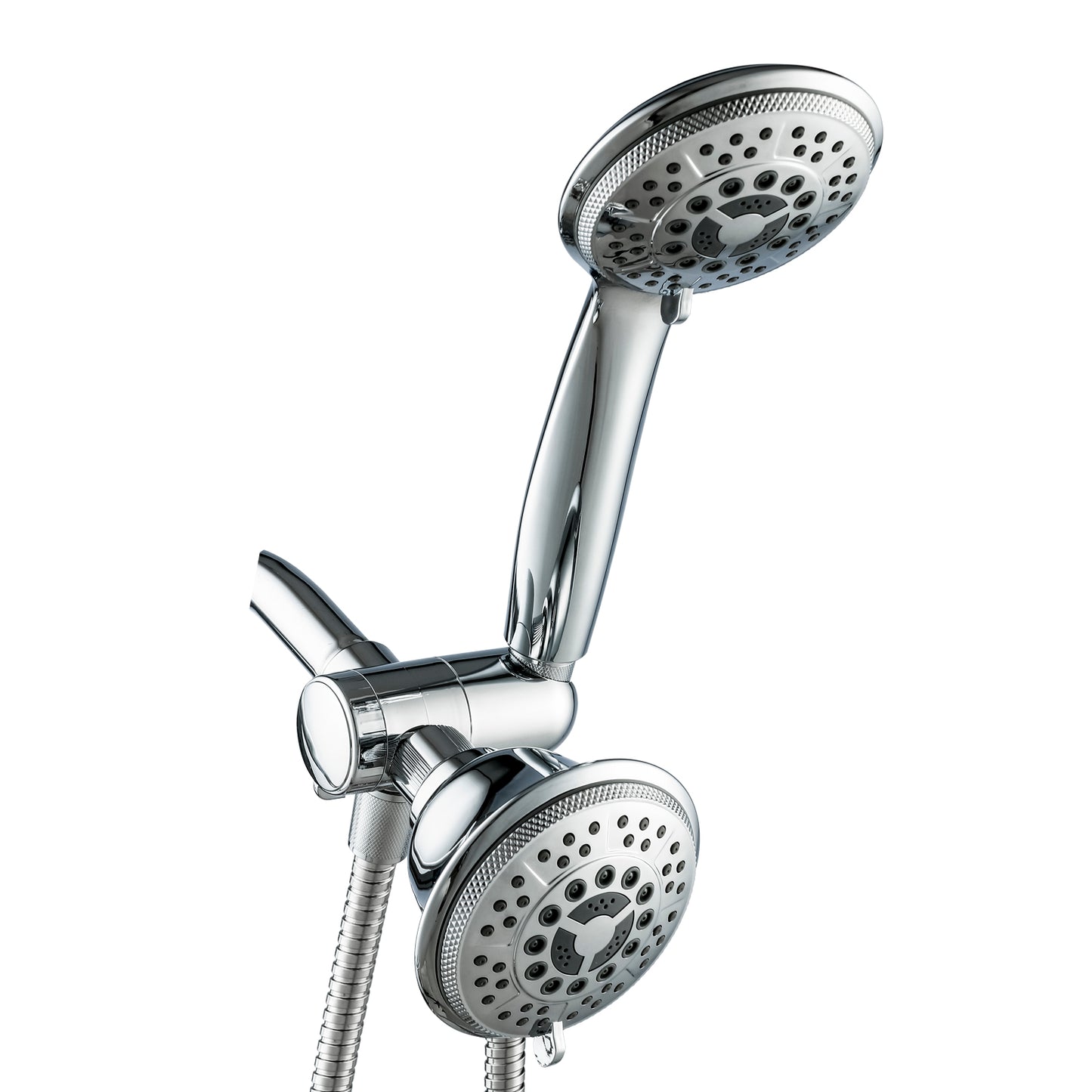 Ukoke Shower Head, 2 in 1 handheld Shower & Fixed Shower head Combo, High Pressure 24 Function Rainfall Chrome Face