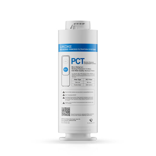 UKOKE RO600GPD Set - Premium PCT Filters for Tankless RO Water Filtration System - Compatible with UKOKE RO Model RO600GPD