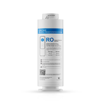 RO Membrane Replacement Set for Tankless Water Systems, Enhanced Filtration, 6 Membranes