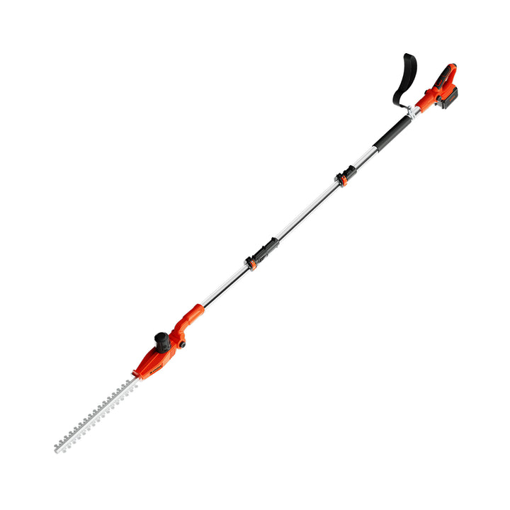 Ukoke 40V Cordless Pole Hedge Trimmer - 18-Inch Dual-Action Blades