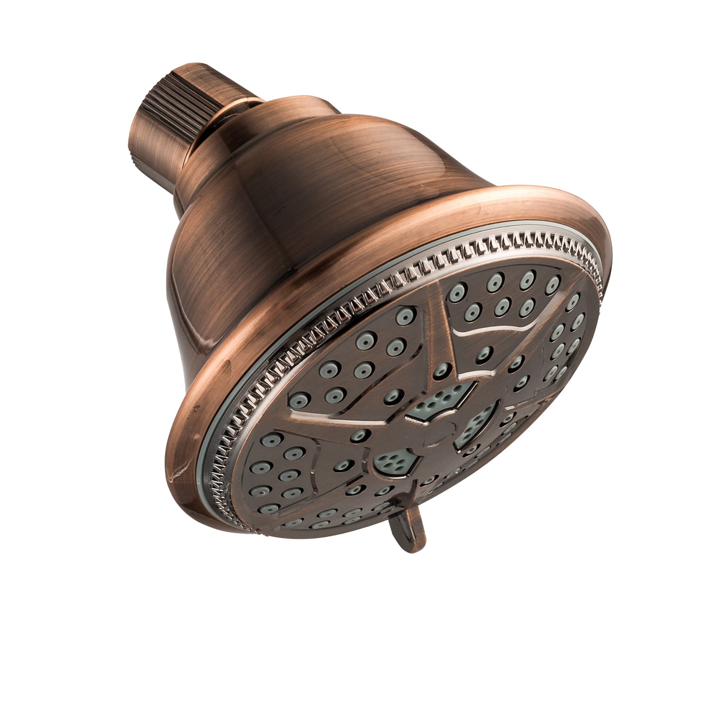 Ukoke High Pressure Fixed Mount Shower Head with 5 Spray Settings, Bronze