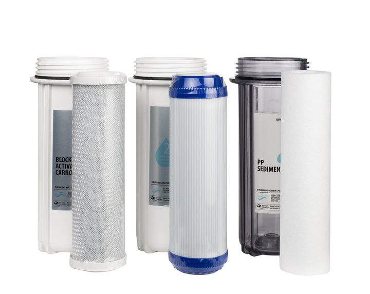 Ukoke RO75GP & RO75G 6 Months Replacement Pre-Filters for 6 Stage Reverse Osmosis Water Filtration Series Stage 1 - 3