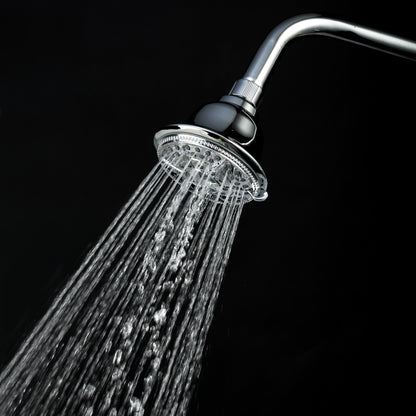 Ukoke High Pressure Fixed Mount Shower Head with 5 Spray Settings, Chrome