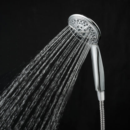 Ukoke High Pressure Hand Held Shower Head and Hose with 5 Spray Settings, Chrome