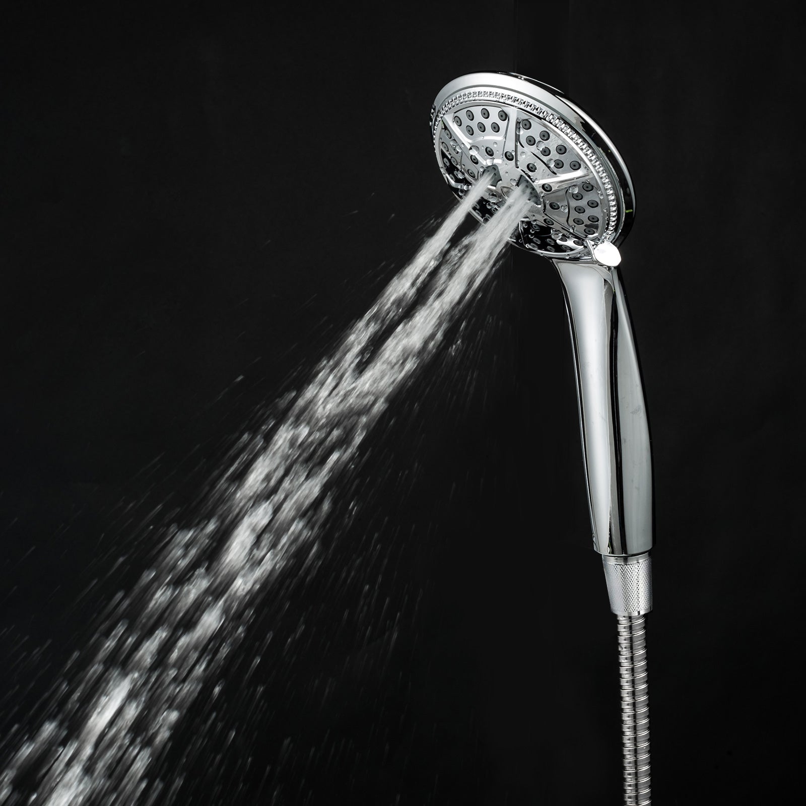 2pcs Rainfall Shower Head 5 Mode Setting Water Sav